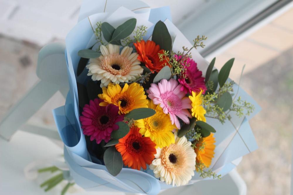 Букет цветов из: Герберы в Приупский