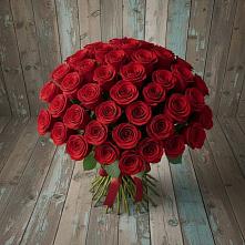 Букет 55 Красных роз Фридом #REPLACE_PRED# Приупский