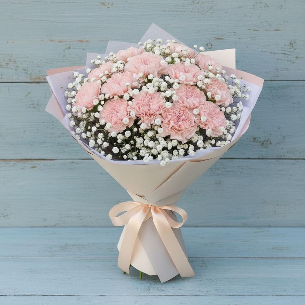 Букет цветов из: Гвоздики в Приупский