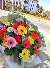 Букет цветов из:  Герберы #REPLACE_PRED# Приупский