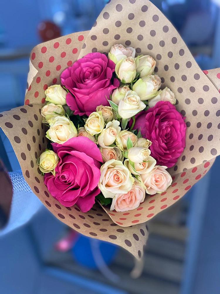 Букет цветов из: Розы в Приупский