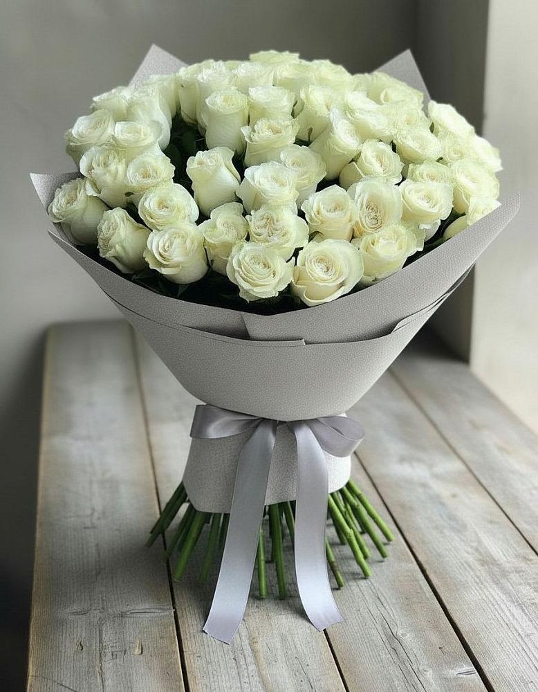 Букет 35 Белых роз в Приупский