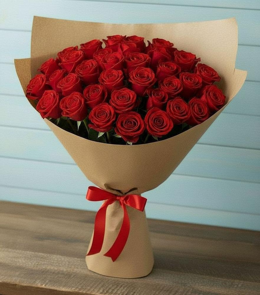 Букет Красные розы Милано в Приупский