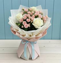 Букет цветов из:  Розы в Приупский