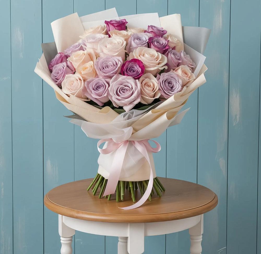 Букет цветов из: Розы в Приупский