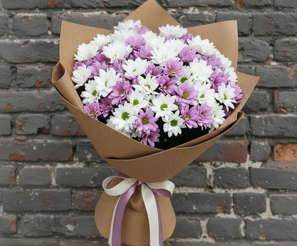 Букет цветов из: Хризантемы в Приупский