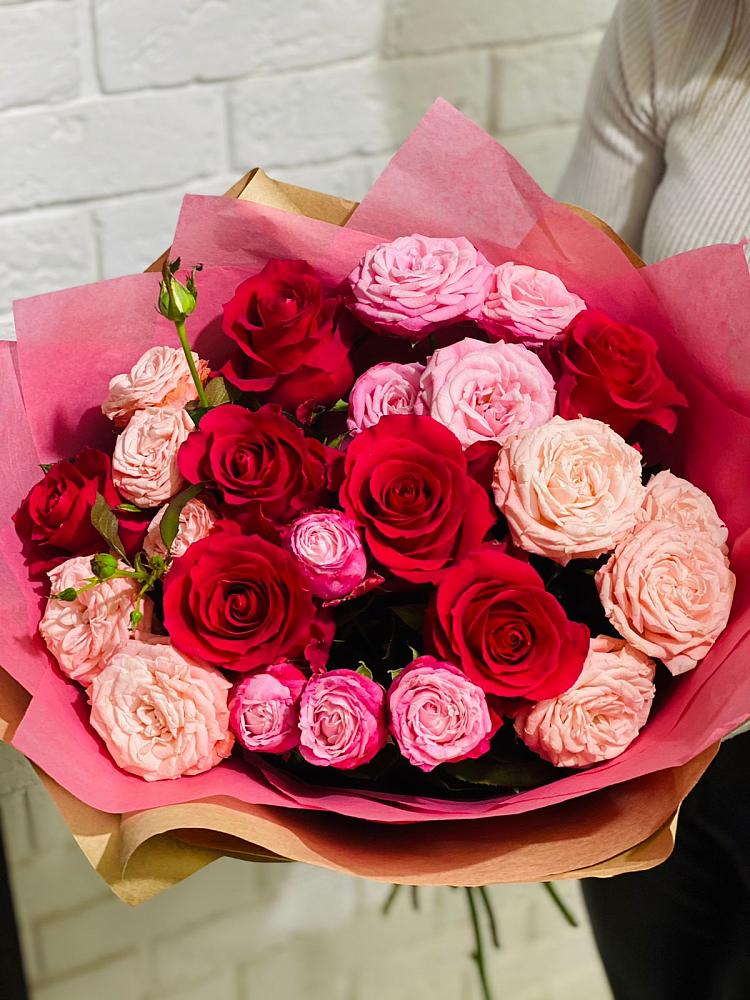 Букет цветов из: Розы в Приупский