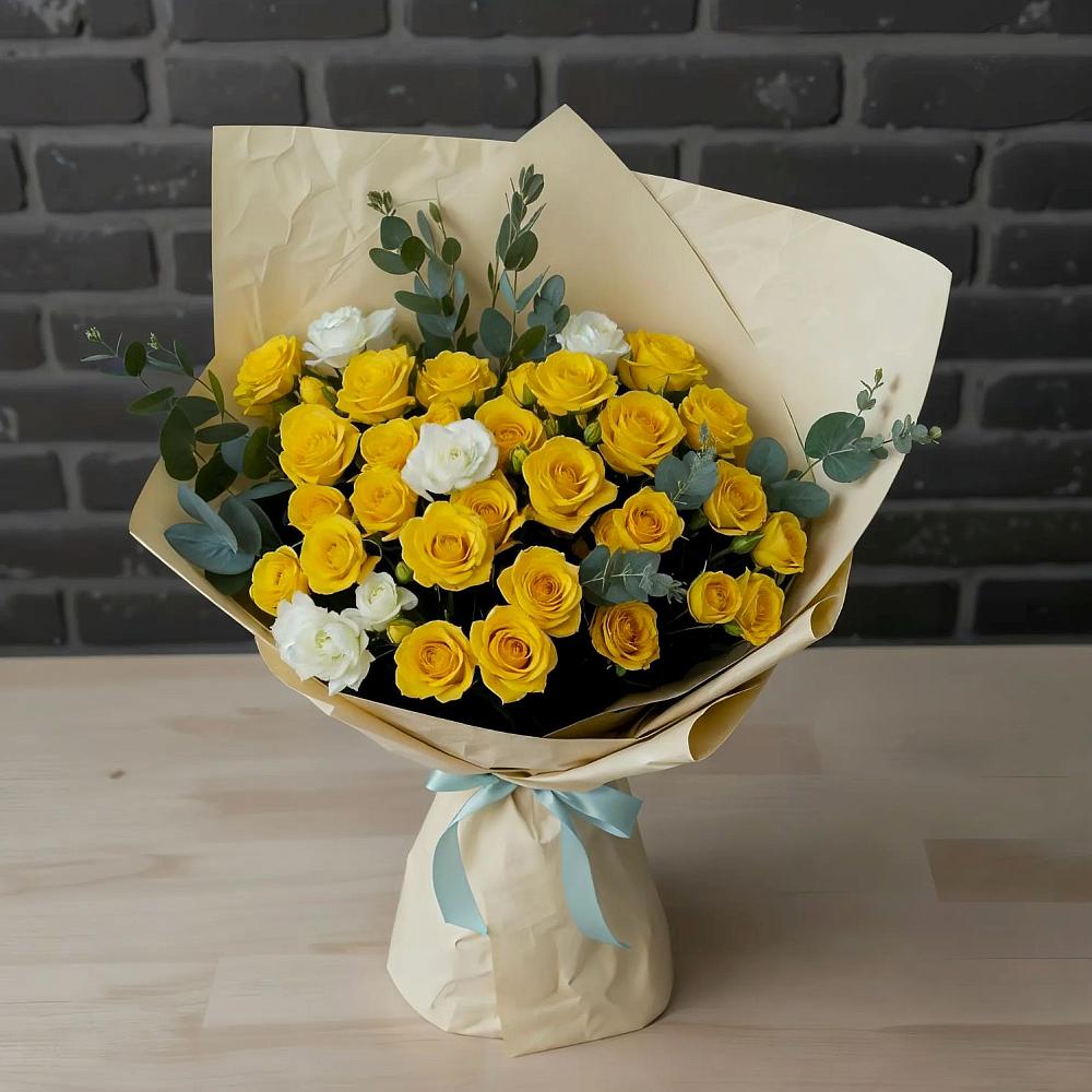 Букет цветов из: Розы в Приупский