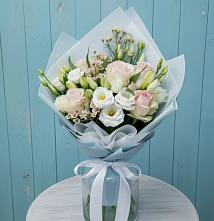 Букет цветов из:  Розы и Лизиантусы в Приупский
