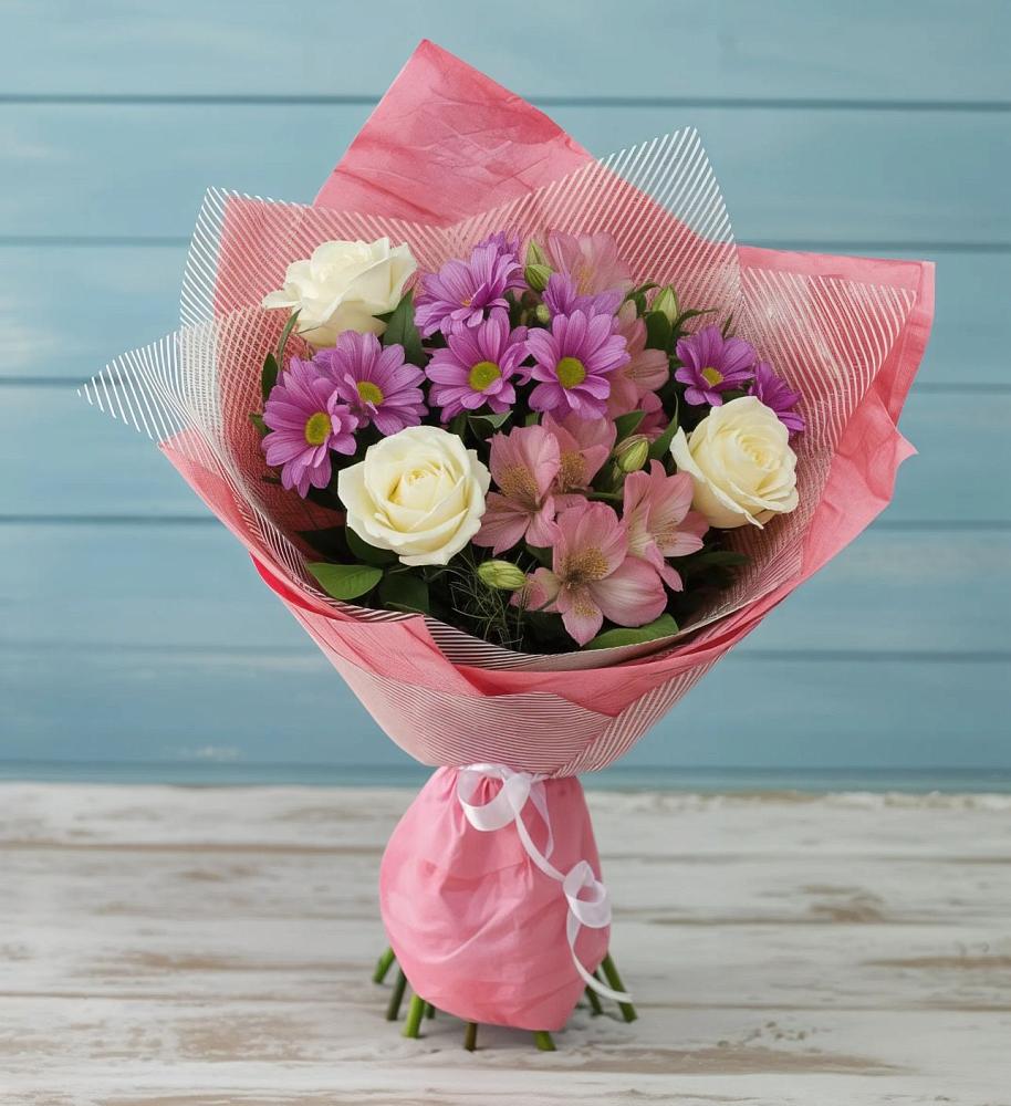 Букет цветов из: Герберы в Приупский