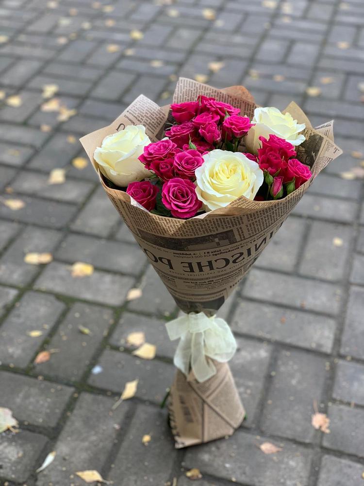 Букет цветов из: Розы в Приупский