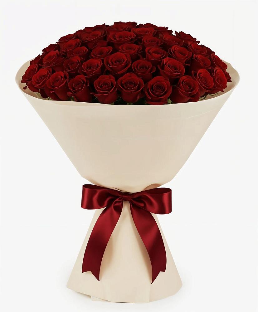 Букет 101 Бордовая роза Блэк Бакарра в Приупский