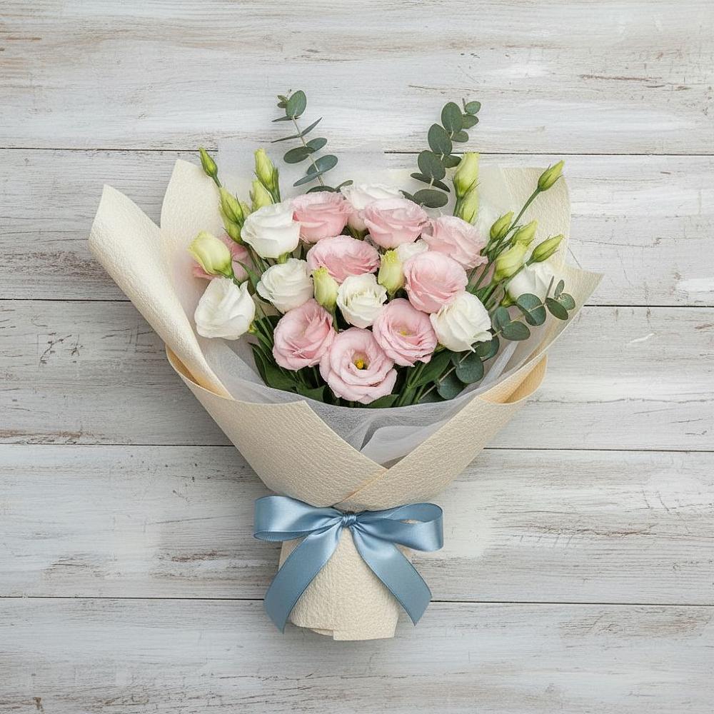 Букет цветов из: Лизиантусы в Приупский